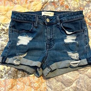 PacSun Blue Distressed Jean Shorts